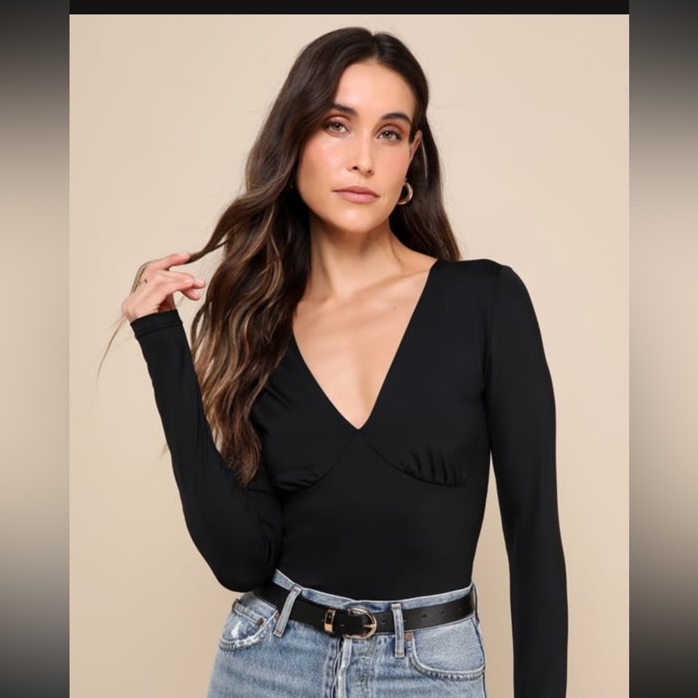 Black long sleeve top- XS- NWT